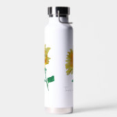 Gourde bouteille d'eau tournesol jaune aquarelle (Gauche)