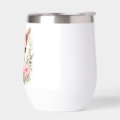 Gourde Cerf fleurs aquarelle sublimation (Gauche)