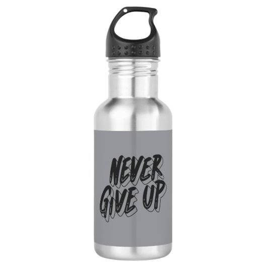 Gourde en acier inoxydable – Design motivationnel (Devant)