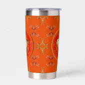 Gourde Isotherme 17e anniversaire du Mariage carnélien (Gauche)