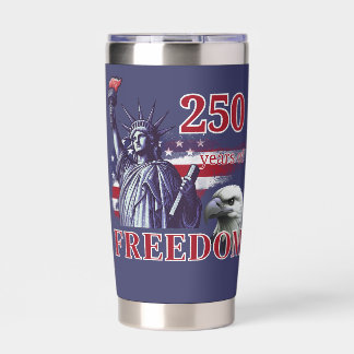 Gourde Isotherme 250e anniversaire Drapeau USA Liberté Aigle Libert