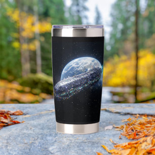 Gourde Isotherme 3I Atlas Vaisseau Spatial Terre Orbite Galactique