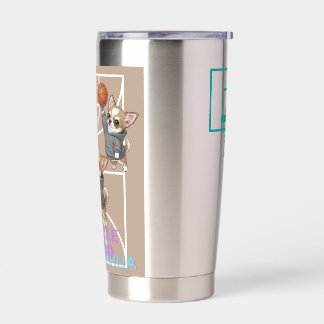 Gourde Isotherme A little Chihuahua who loves basketball