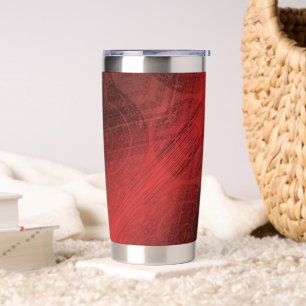 Gourde Isotherme Acceptation Médaillons de méditation rouge