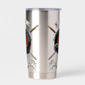 Gourde Isotherme Adair Clan Badge Tartan & Swords (Gauche)