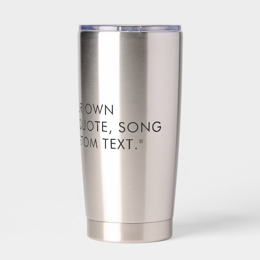 Gourde Isotherme Add Your Own Quote (Couvercle)