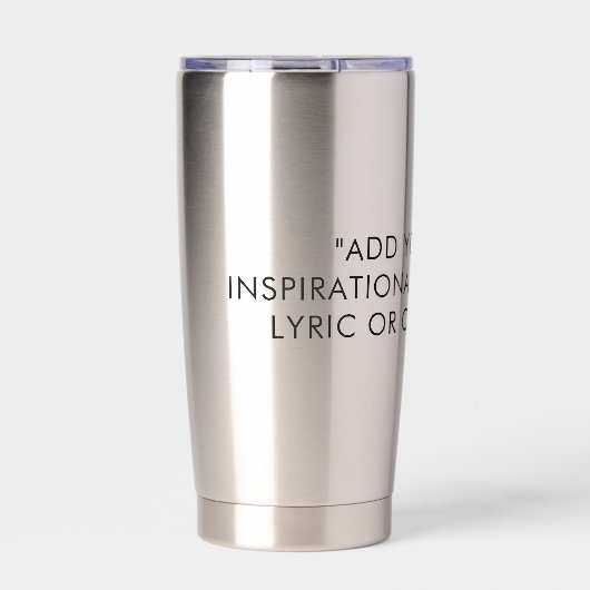 Gourde Isotherme Add Your Own Quote (Extérieur)