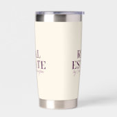 Gourde Isotherme Agent immobilier Moderne Prune (Gauche)