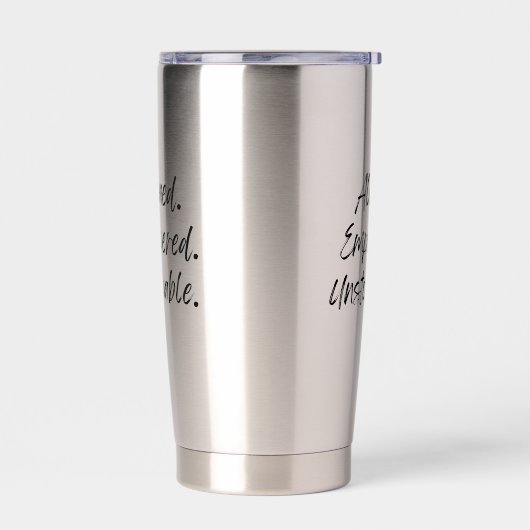 Gourde Isotherme Aligned. Empowered. Unstoppable. (Gauche)