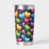Gourde Isotherme Amour vibrant (Gauche)