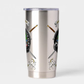 Gourde Isotherme Anderson Clan Badge Tartan & Swords (Gauche)