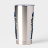 Gourde Isotherme Angle de plaie avec boîte de police bleue 1 (Gauche)