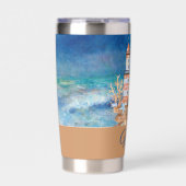 Gourde Isotherme Aquarelle phare personnalisable (Extérieur)