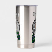 Gourde Isotherme Armstrong Clan Badge & Tartan (Gauche)