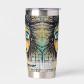 Gourde Isotherme Art collage lady 12 (Gauche)