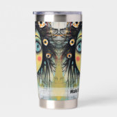 Gourde Isotherme Art collage lady 12 (Gauche)