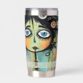 Gourde Isotherme Art collage lady 8 (Couvercle)