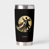 Gourde Isotherme Art Deco Gatsby Roaring 20s Prohibition Gift Name (Couvercle)