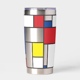 Gourde Isotherme Art Moderne Géométrique Minimaliste De Stijl Mondr