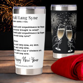 Gourde Isotherme Auld Lang Syne Lyrics New Year's Eve Toast Custom