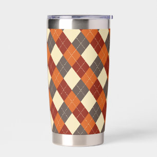 Gourde Isotherme Automne/Automne En vichy motif