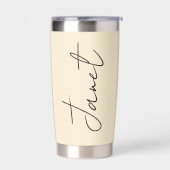 Gourde Isotherme Avec Dieu tournesol et papillon personnalisé (Gauche)