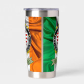 Gourde Isotherme Barrett Irish Shield & Flag Personnalisé (Gauche)