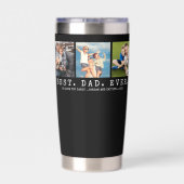 Gourde Isotherme BEST DAD EVER 3 Photos Personnalisées (Couvercle)