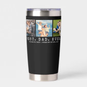 Gourde Isotherme BEST DAD EVER 3 Photos Personnalisées (Extérieur)