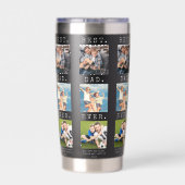 Gourde Isotherme BEST DAD EVER 3 Photos Répéter (Couvercle)