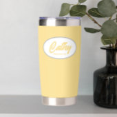 Gourde Isotherme Beurre Jaune Mariage stylisé