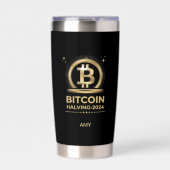 Gourde Isotherme BITCOIN HALVING 2024 Crypto Devise numérique (Extérieur)