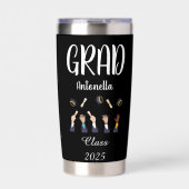 Gourde Isotherme Black and White Graduate Thermos (Extérieur)