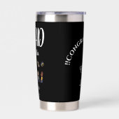 Gourde Isotherme Black and White Graduate Thermos (Gauche)