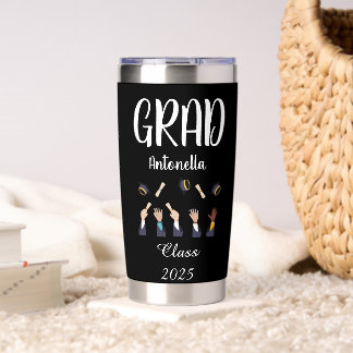 Gourde Isotherme Black and White Graduate Thermos