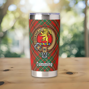 Gourde Isotherme Blason de Clan Cumming sur tartan