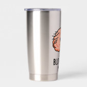 Gourde Isotherme Blow Your Mind Sticker - Cerveau mignon avec sèche (Gauche)