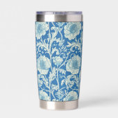 Gourde Isotherme Blue Floral William Morris Elegant Monogram (Couvercle)