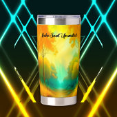 Gourde Isotherme Boho Soul dévoilé Monogramme vert et jaune |