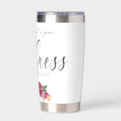 Gourde Isotherme Bonté abondante rouge floral (Couvercle)