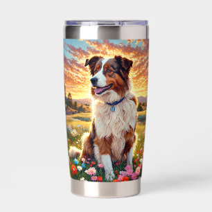 Gourde Isotherme Border Collie Shepherd Chien