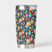 Gourde Isotherme Bouteille d'eau à thème rétro Paruline isolée (Gauche)