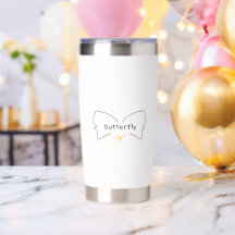 Bouteille d'eau papillon salle de sport