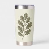 Gourde Isotherme Branche de chêne vert vintage (Couvercle)