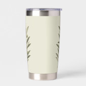 Gourde Isotherme Branche de olivier vert vintage (Gauche)