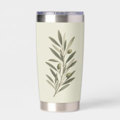 Gourde Isotherme Branche de olivier vert vintage (Couvercle)