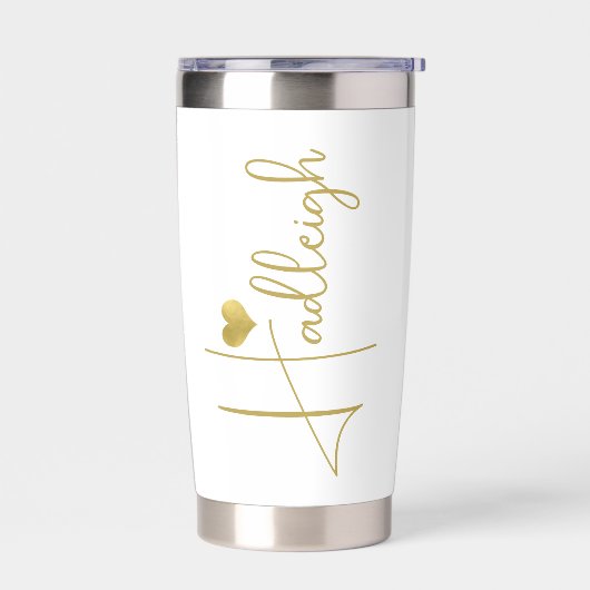 Gourde Isotherme Bridesmaid | Nom du script Gold (Gauche)