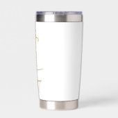 Gourde Isotherme Bridesmaid | Nom du script Gold (Couvercle)