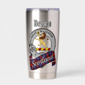 Gourde Isotherme Brown Clan Badge & Tartan (Extérieur)