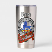 Gourde Isotherme Bruce Clan Badge & Tartan (Couvercle)